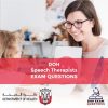 DOH Speech Therapist Exam Questions