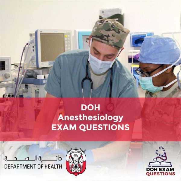 DOH Anesthesiology Exam Questions