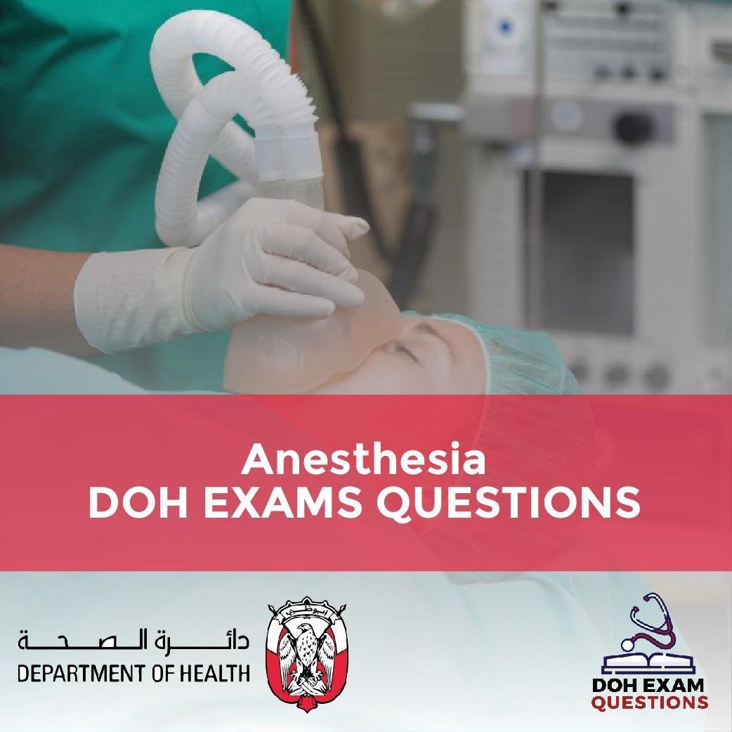 Anesthesia DOH Exam Questions