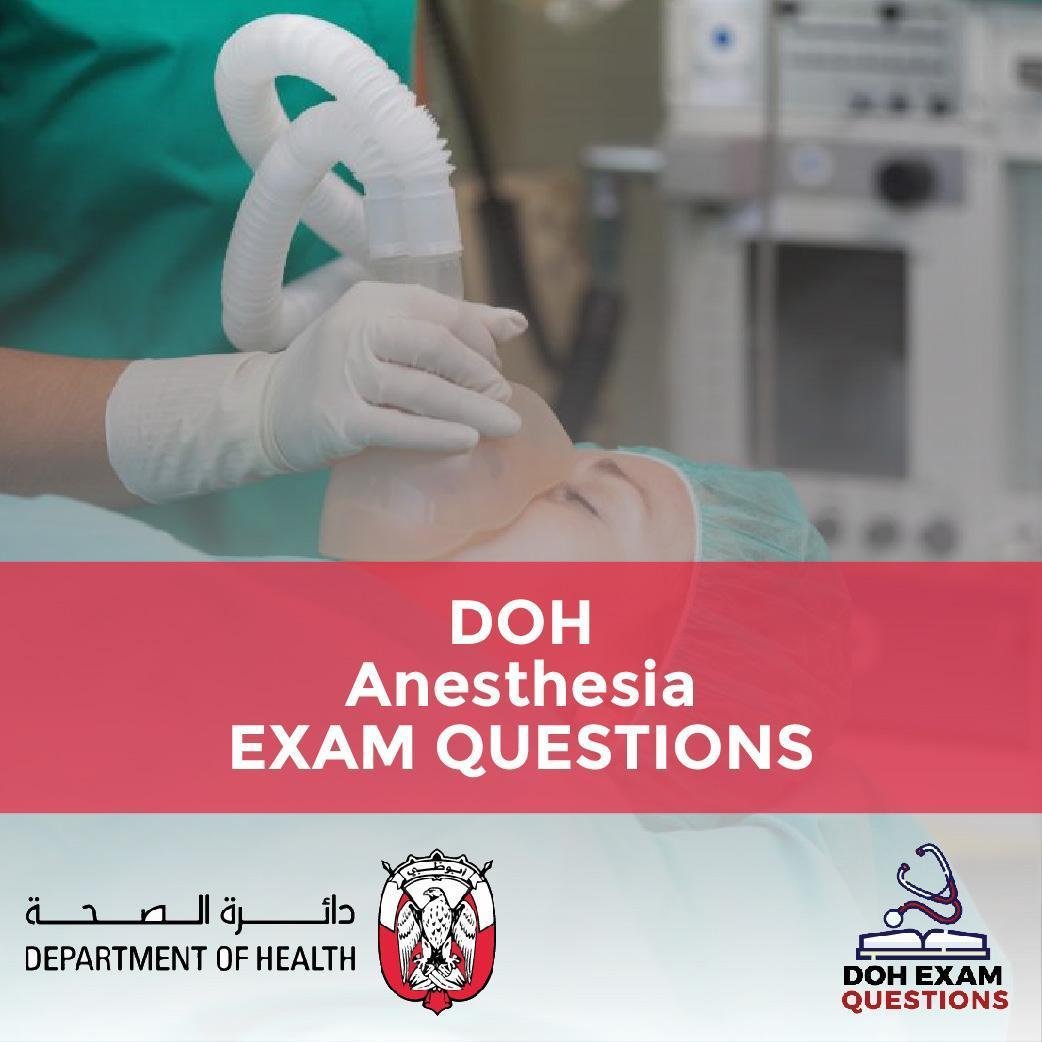 DOH Anesthesia Exam Questions