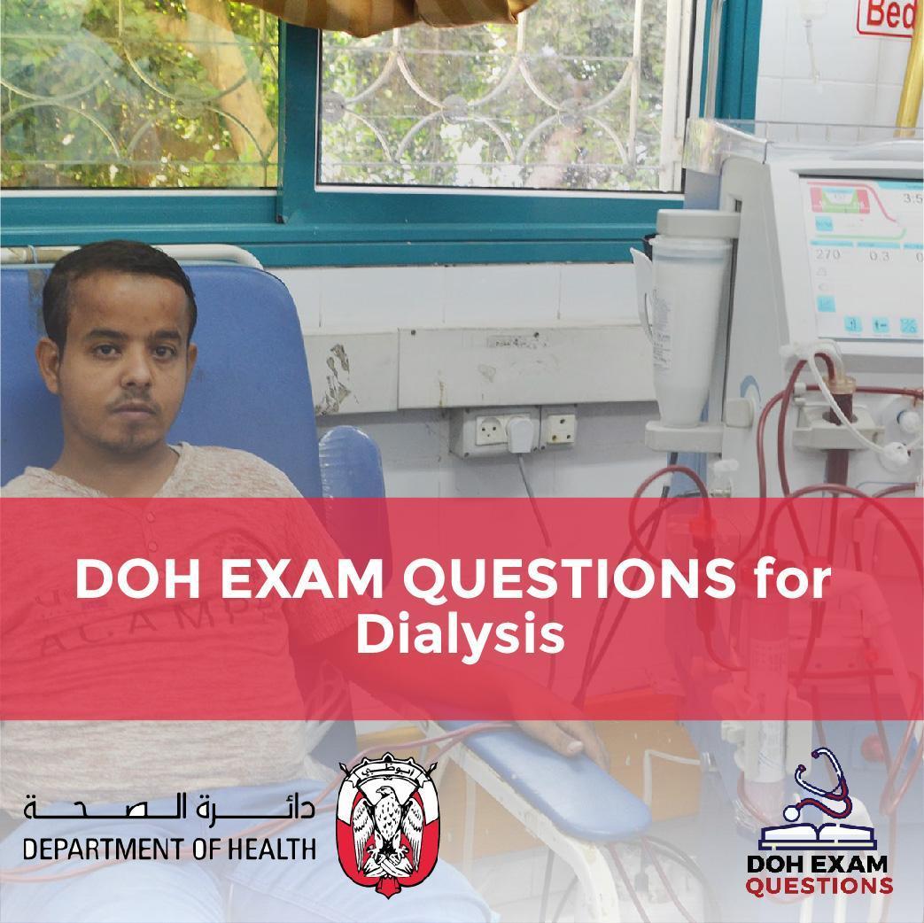 DOH Exam Questions for Dialysis