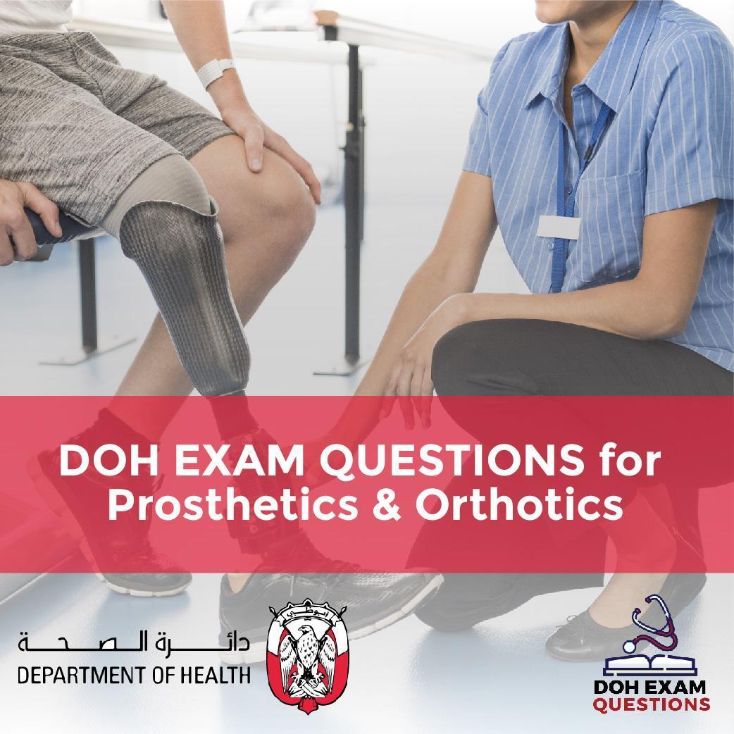 DOH Exam Questions for Prosthetics & Orthotics