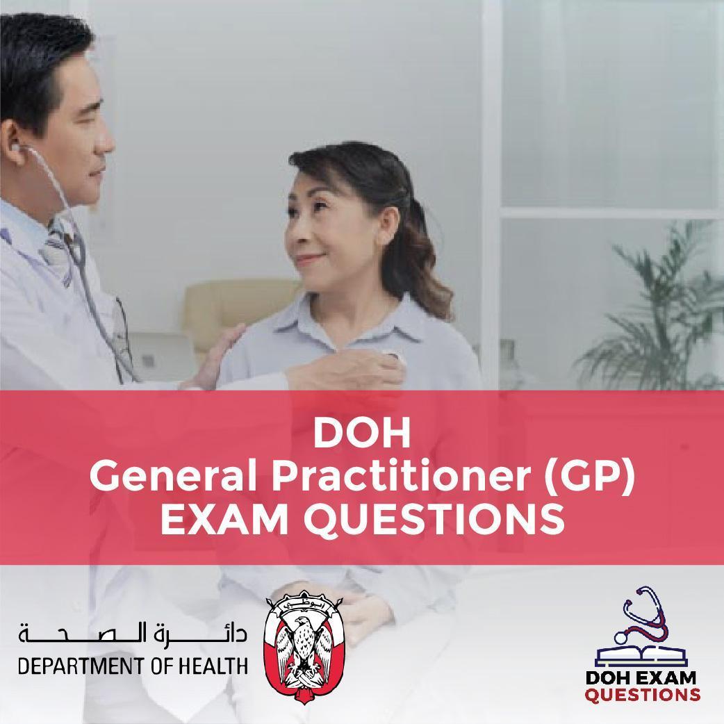 DOH General Practitioner (GP) Exam Questions