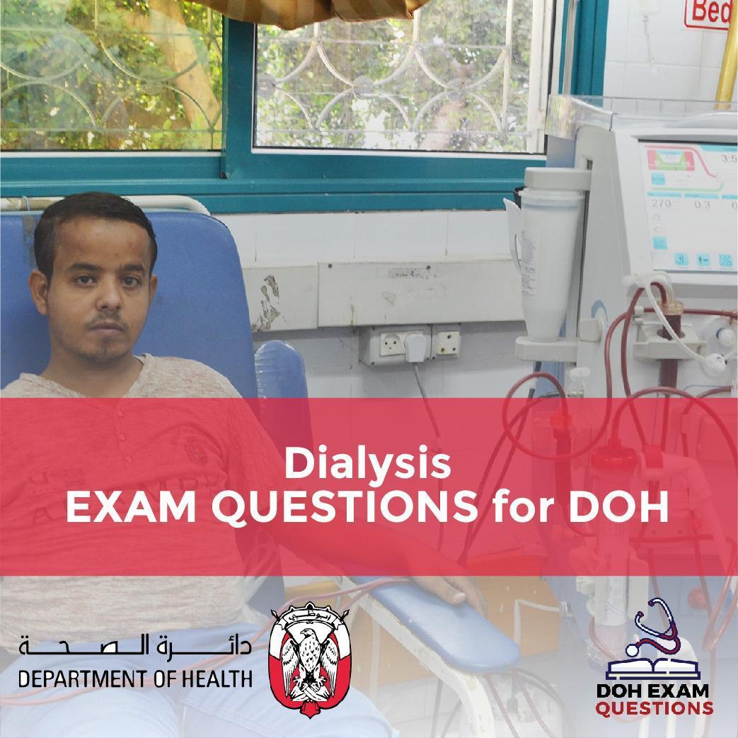 Dialysis Exam Questions for DOH