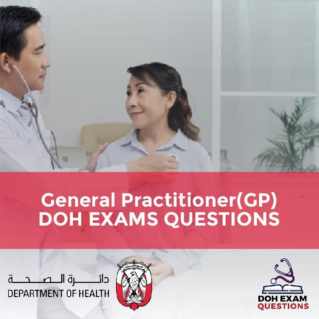 General Practitioner(GP) DOH Exam Questions