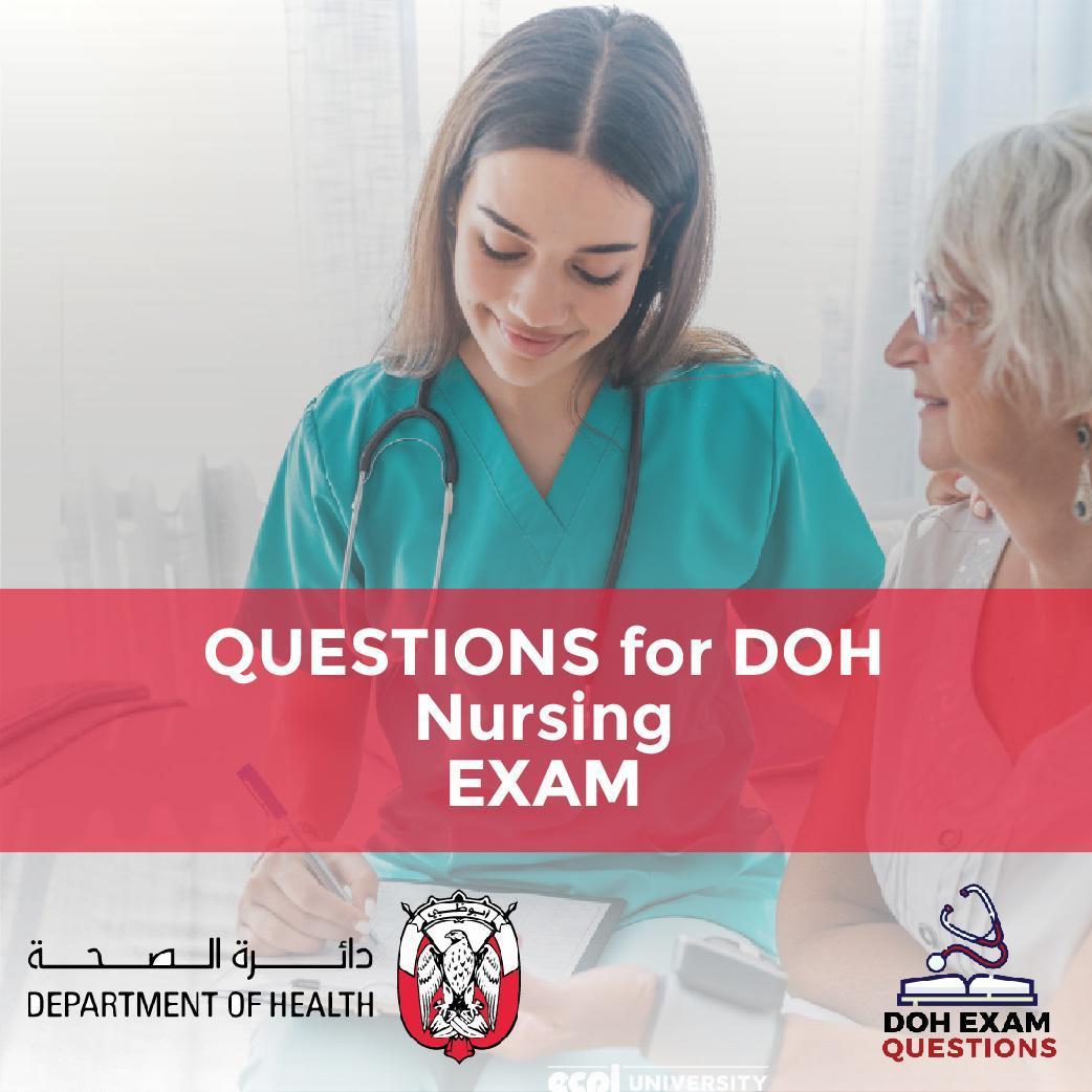 Questions For DOH Nursing Exam