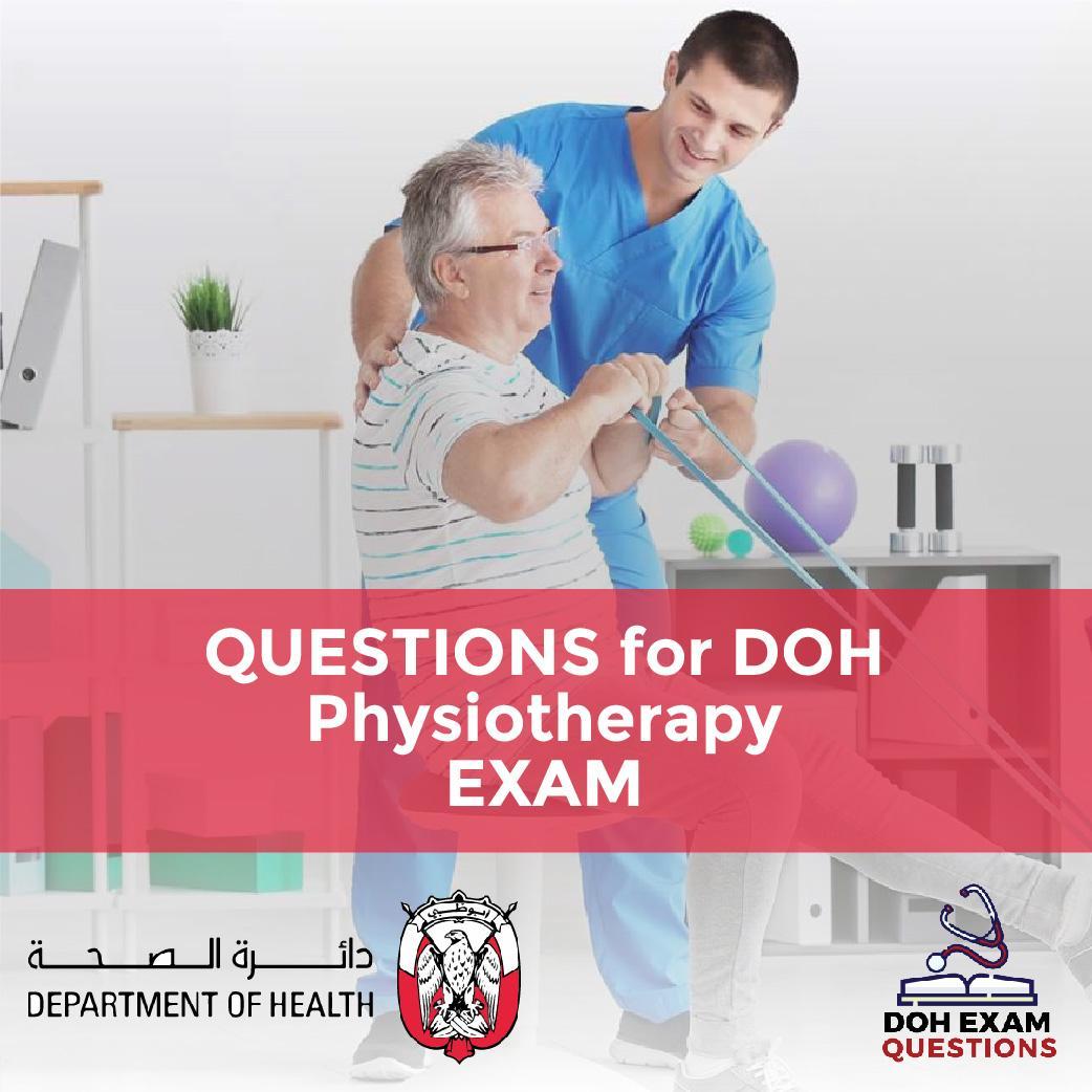 Questions For DOH Physiotherapy Exam