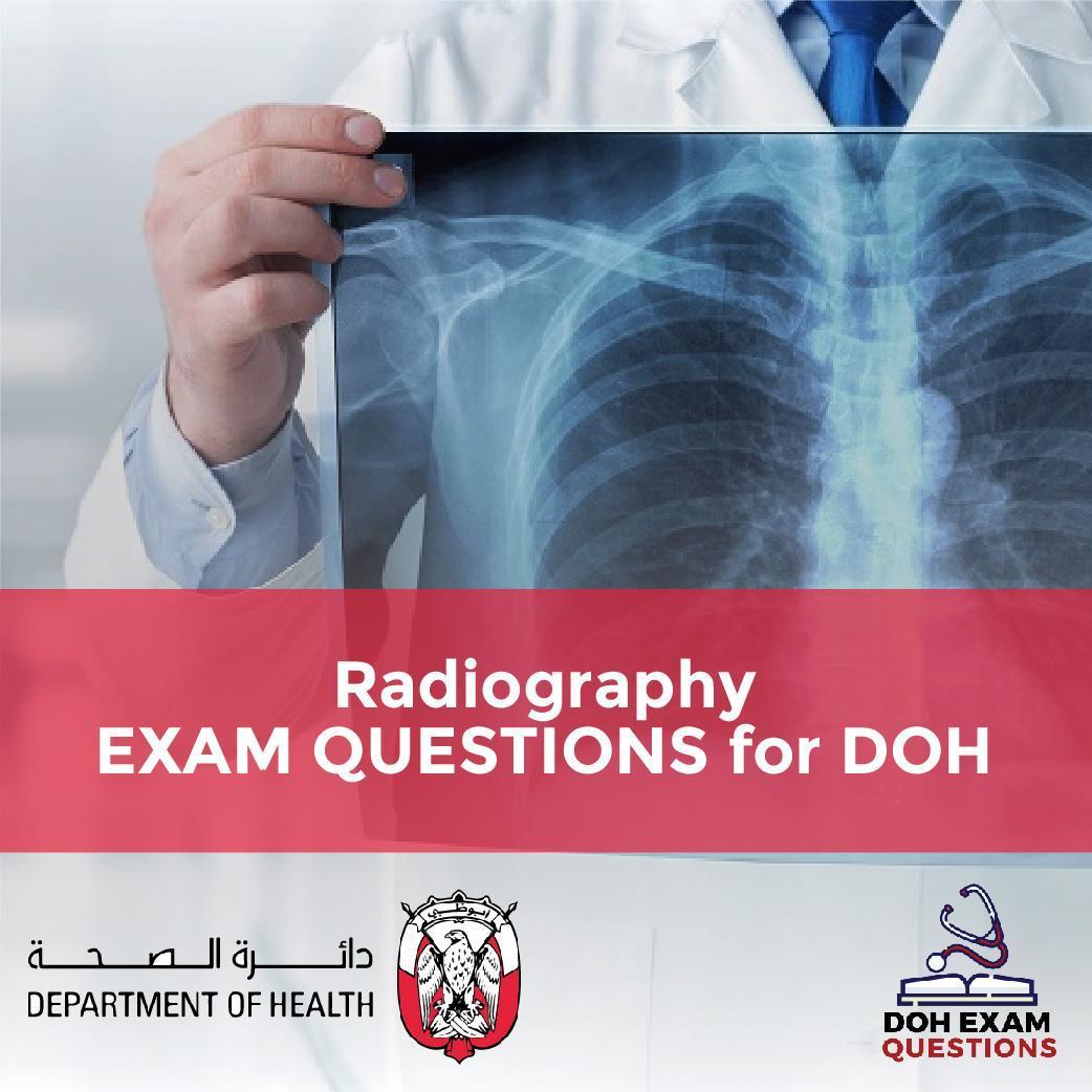 Radiography Exam Questions for DOH